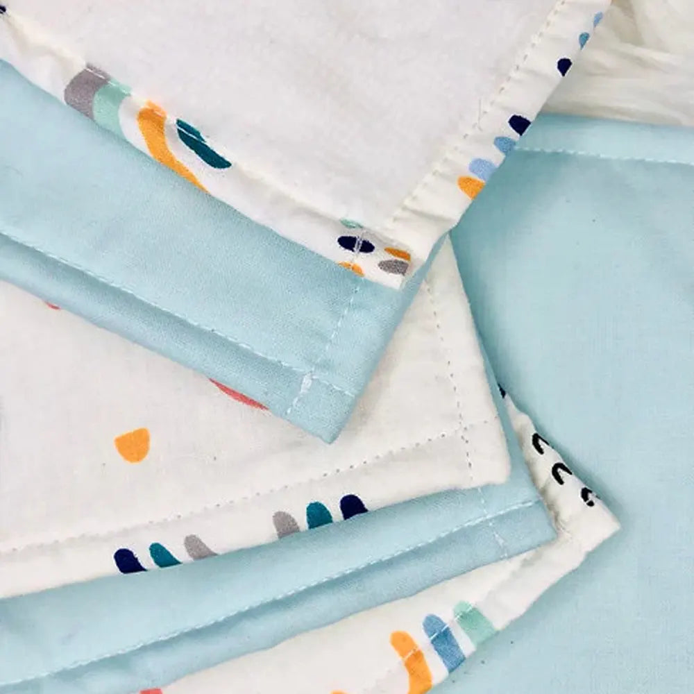 Babymat Lot de 6 Lingettes - Rainbow Bleu