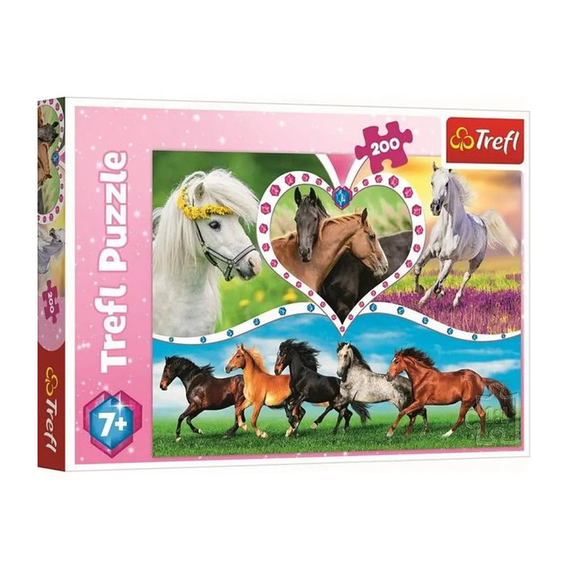 Trefl Puzzle Chevaux Magnifiques 200 Pièces - 7A+