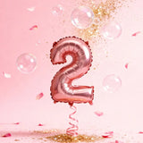 Ballon Chiffre 2 Rose Gold – 36cm
