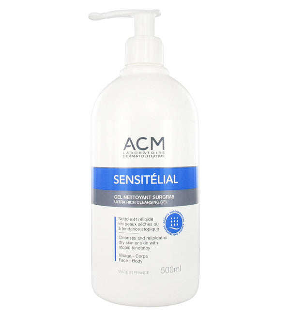 ACM Sensitélial Gel Nettoyant Surgras – 500ml