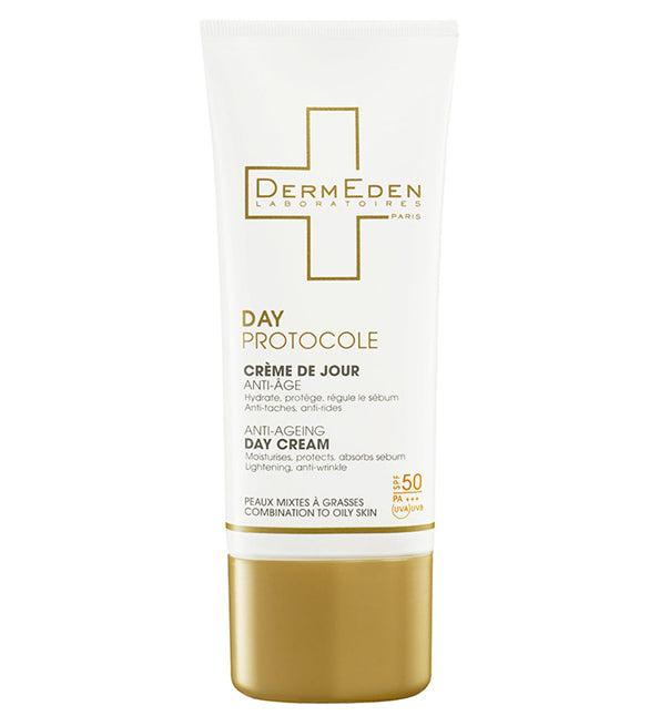 Dermeden Anti-Aging Day Cream Combination to Oily Skin SPF 50 - 50 ml