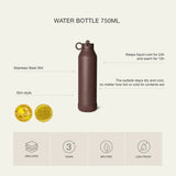 Gourde Isotherme 750ml Citron - Marron