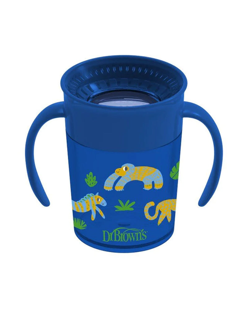 Dr. Brown's Cheers 360° Cup with Handles 200ml - Blue