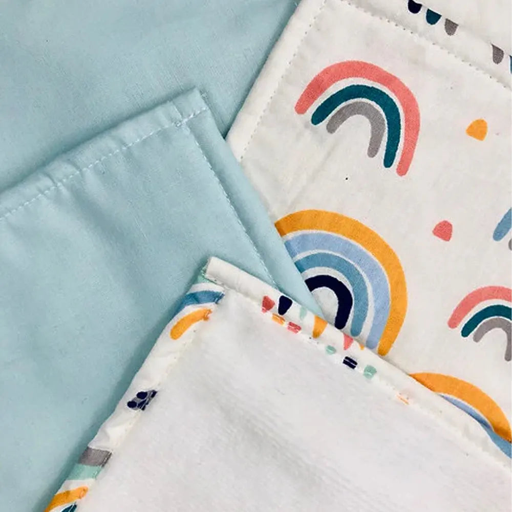 Babymat Lot de 6 Lingettes - Rainbow Bleu