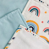 Babymat Lot de 6 Lingettes - Rainbow Bleu