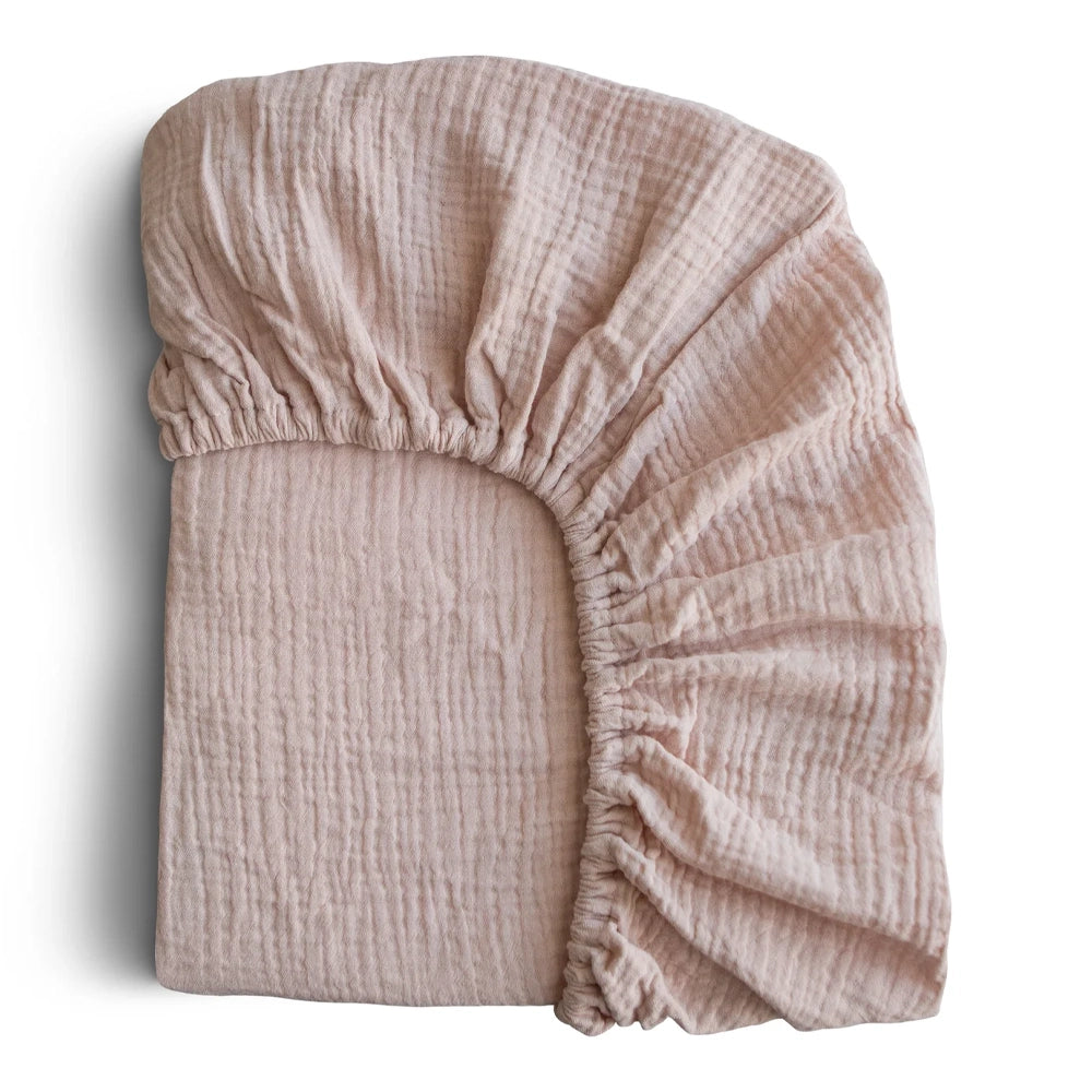 Mushie Drap de Lit en Coton Extra Douce - Blush