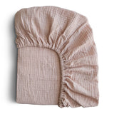 Mushie Drap de Lit en Coton Extra Douce - Blush