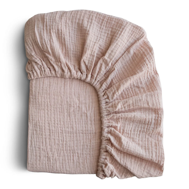 Mushie Drap de Lit en Coton Extra Douce - Blush