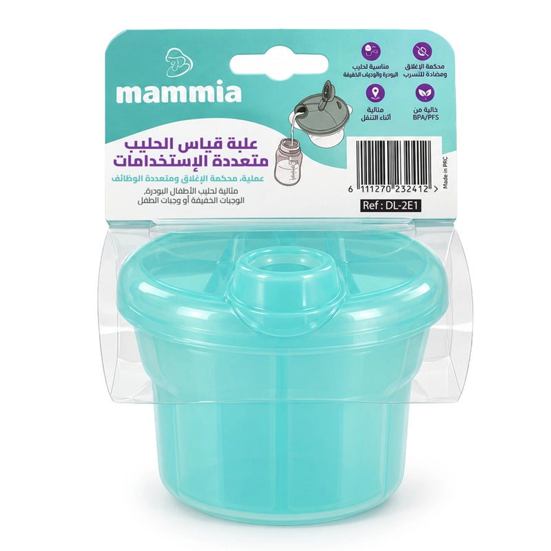 Mammia Doseur de Lait en Poudre 3 Compartiments - Turquoise