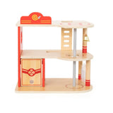VIGA Toys Caserne de Pompiers en Bois avec Accessoires - 3A+