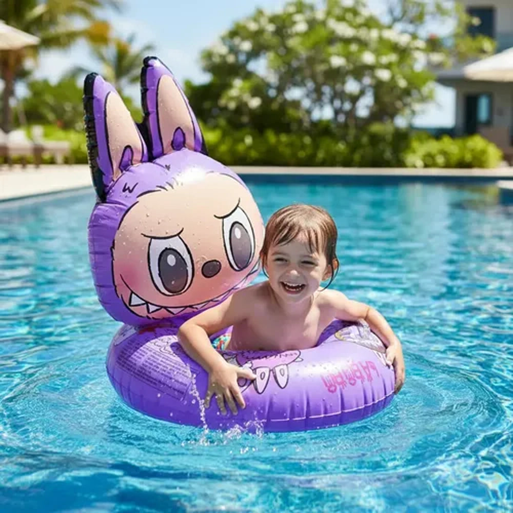 Flotador inflable grueso para niños - Labubu Morado