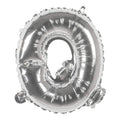 Ballon en Forme de Lettre Q - Argenté