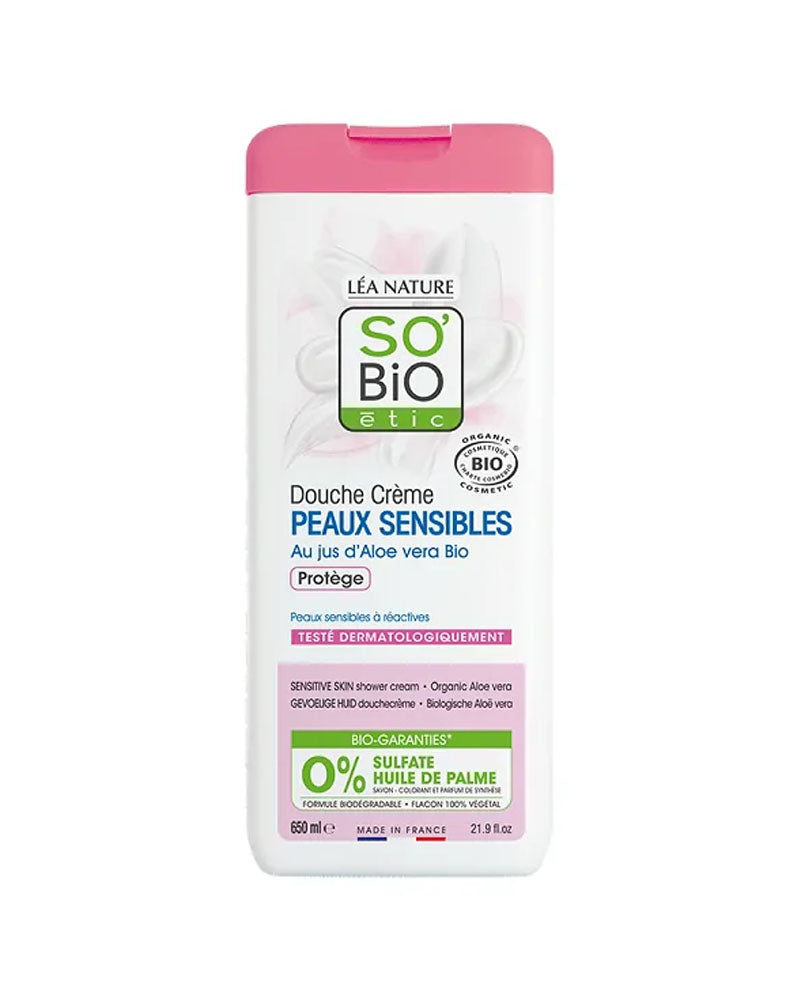 So Bio Douche Crème Peaux Sensibles au Jus d’Aloe Vera - 450ml