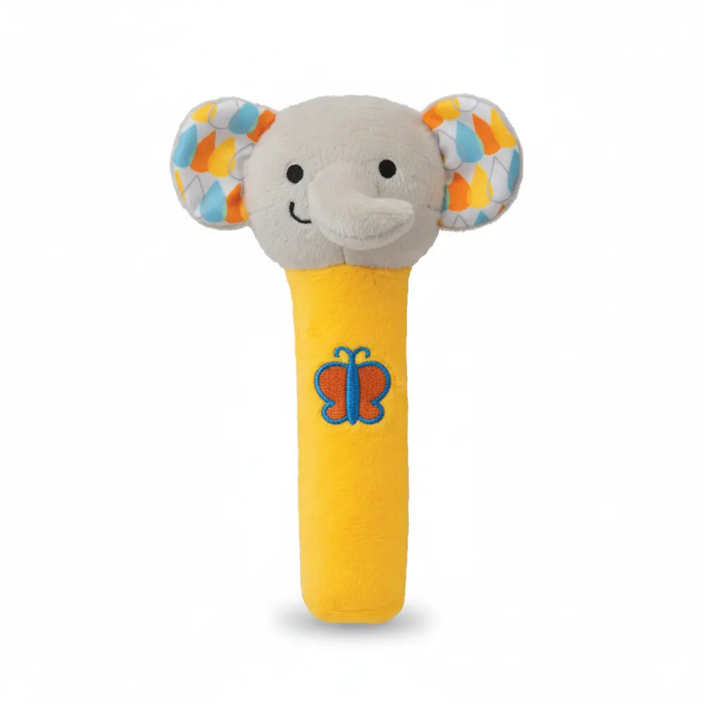 WinFun Sonajero Palo de Peluche Squeak 'N Shake – 6 meses+