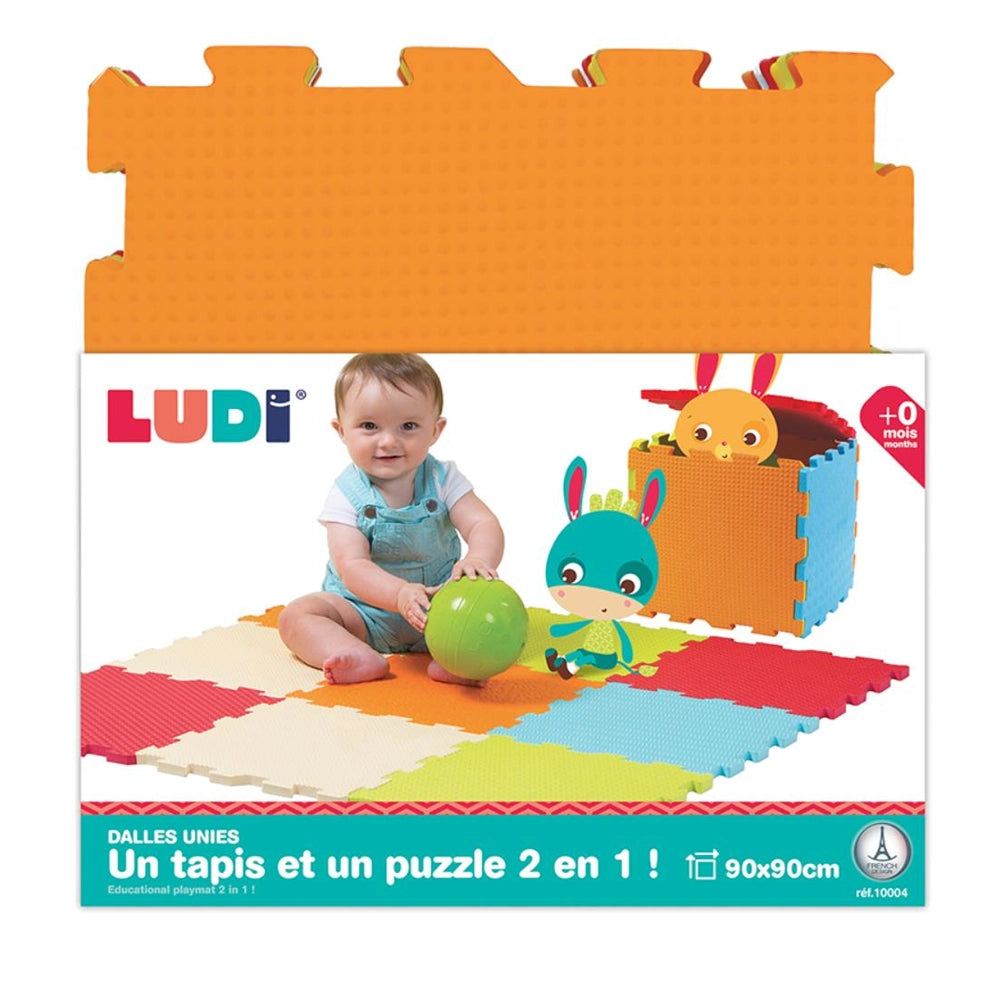 Ludi Tapis de Mousse Épais 90x90x1,3 cm