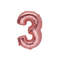 Ballon Chiffre 3 Rose Gold – 36cm