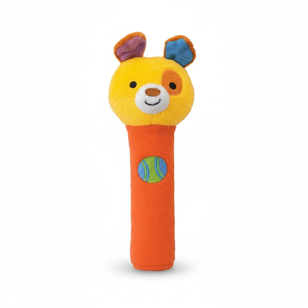 WinFun Sonajero Palo de Peluche Squeak 'N Shake – 6 meses+