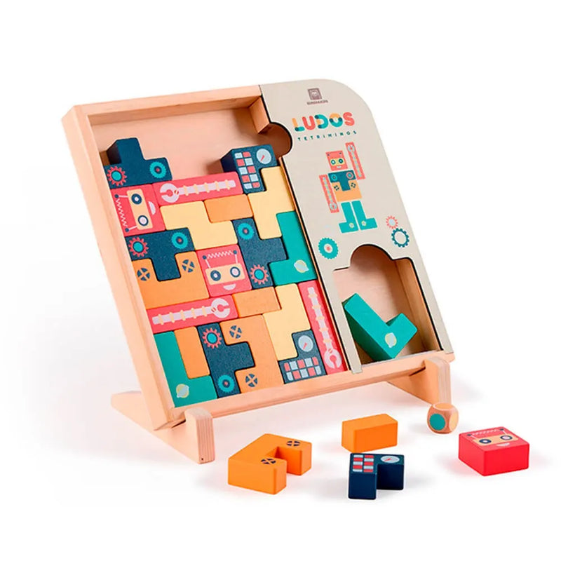 Jeu en bois Ludos Tetriminos Jouet type Tetris - 3A+