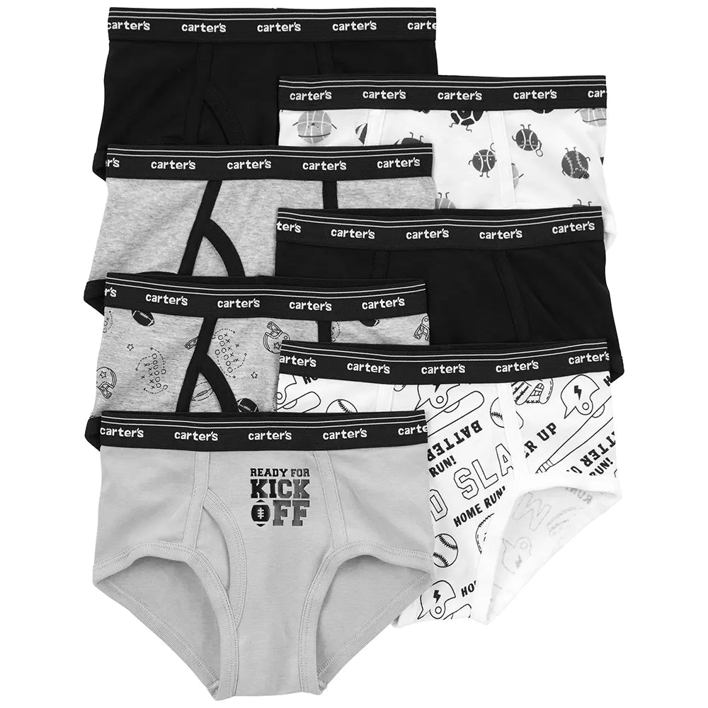 Lot de 7 slips en coton pour garçon (4-14 ans)