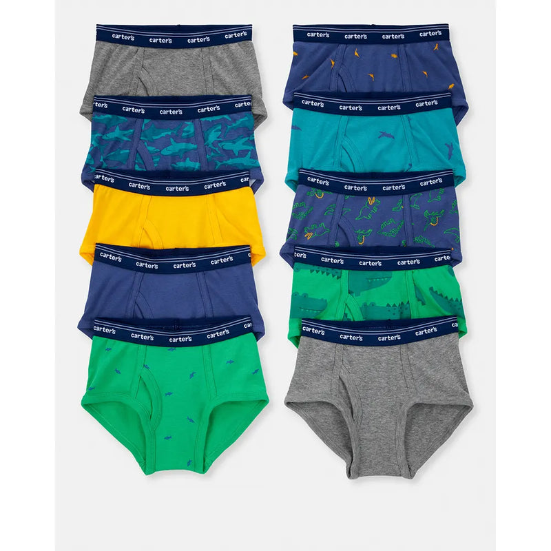 Lot de 10 Slips en Coton Garçon Carter's