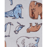 Ensemble pyjama 2 pièces enfant en velours motif forêt
