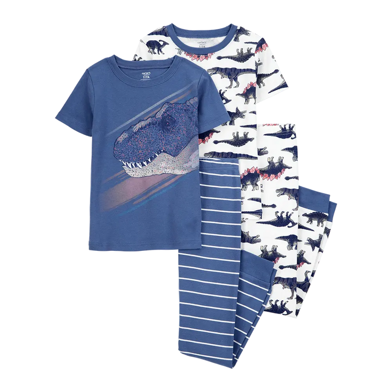 Pyjama 4 Pièces en Coton Garçon Carter's - Dinosaure