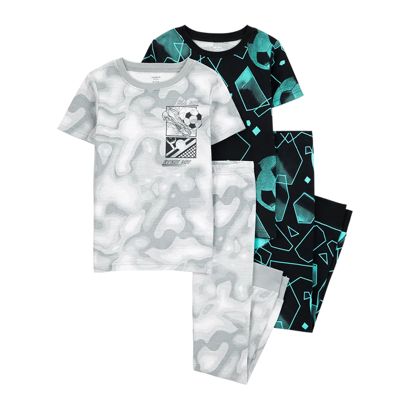 Pyjama 4 Pièces en Coton Garçon Carter's - Sport