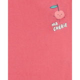 Pyjama 4 Pièces en Coton Fille Carter's - Cerise