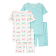 Pyjama 4 pièces papillon fille - 100% Coton