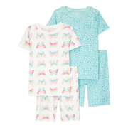 Pyjama 4 pièces papillon fille - 100% Coton