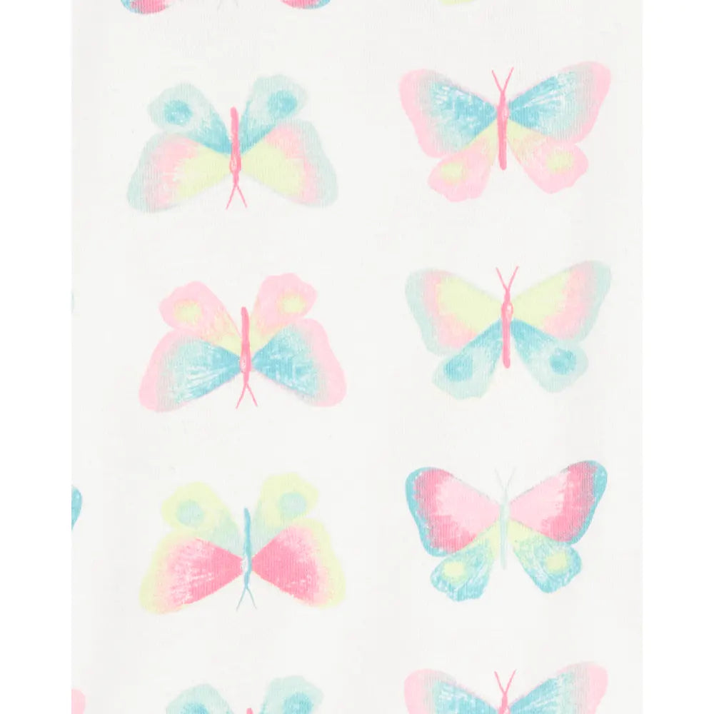 Pyjama 4 pièces papillon fille - 100% Coton