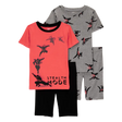 Pyjama 4 pièces ninja garçon - Coton