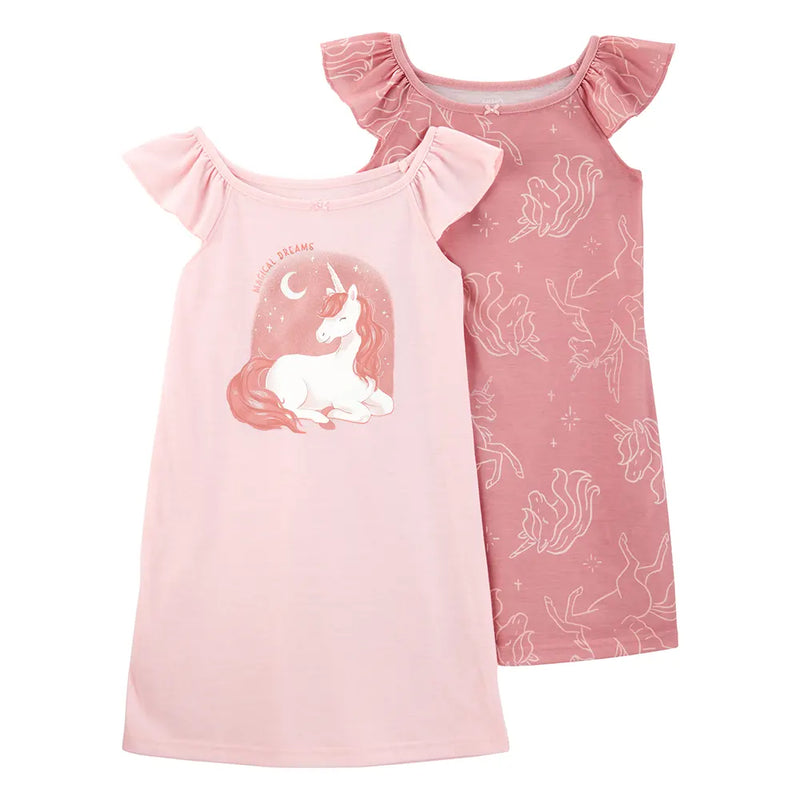 Lot de 2 Pyjamas de Nuit Fille Carter's - Licorne