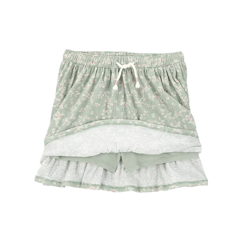 Jupe-short Plissée Fille Carter's - Vert Florale