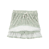 Jupe-short Plissée Fille Carter's - Vert Florale