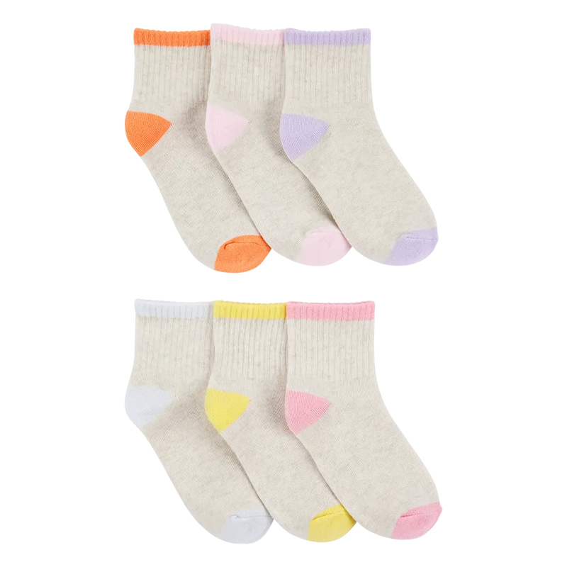 Lot de 6 Paires de Chaussettes Fille Carter's