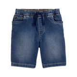 Short en jean à enfiler pour garçon - Bleu marine