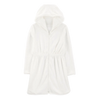 Sortie de bain à capuche pour fille - Blanc