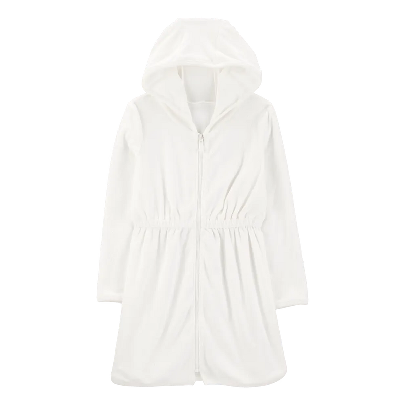 Cache-maillot à Capuche Fille - Blanc