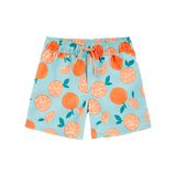 Short de bain à imprimé orange pour garçon