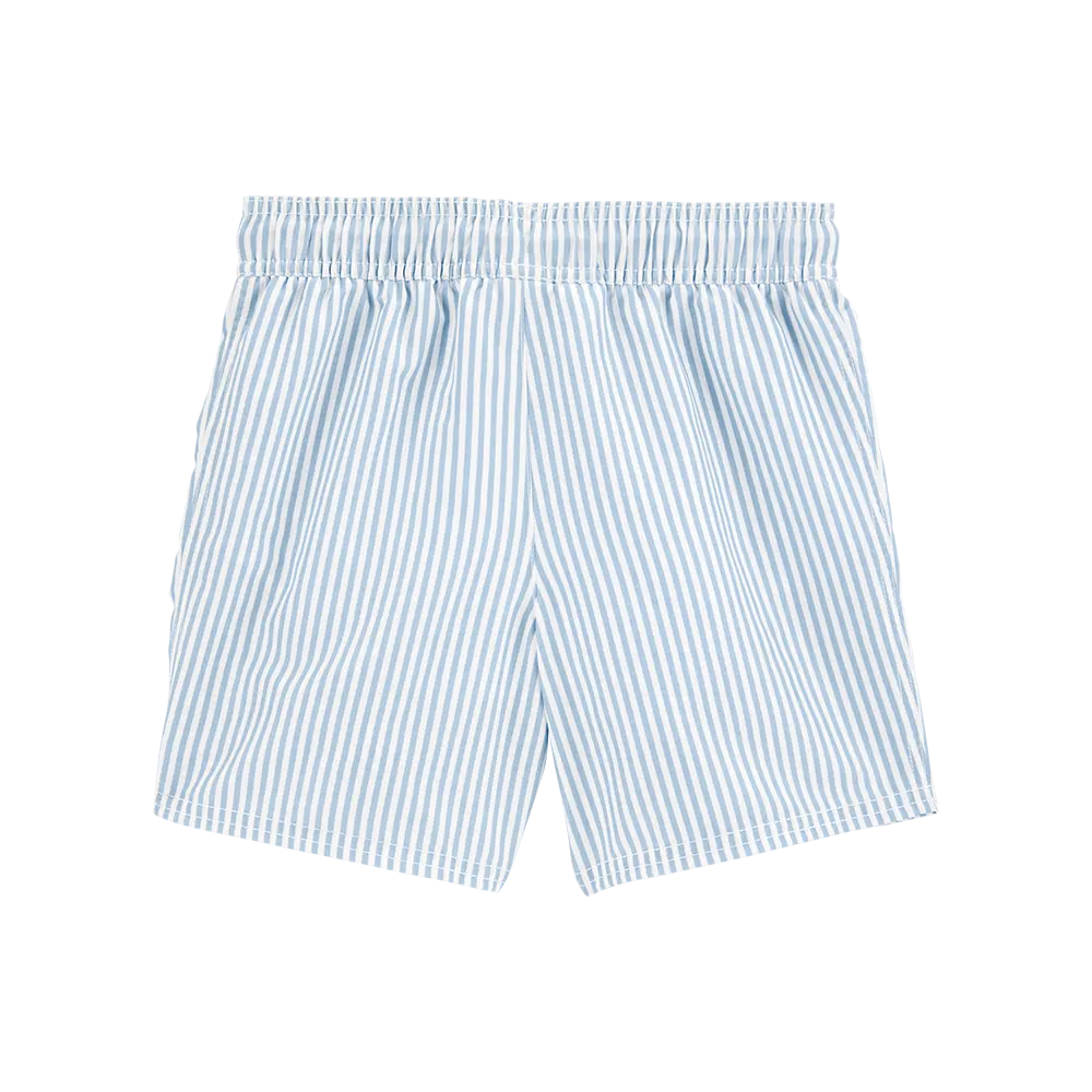 Short de bain rayé à enfiler pour garçon