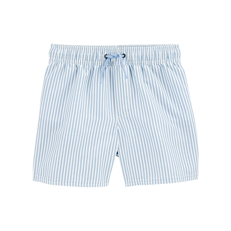Short de Bain Rayé à Enfiler Garçon Carter's - Bleu & Blanc