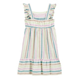 Robe Rayée à Manches Papillon Fille Carter's - Multi