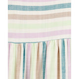 Robe Rayée à Manches Papillon Fille Carter's - Multi