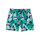 Short de bain à imprimé tropical pour garçon