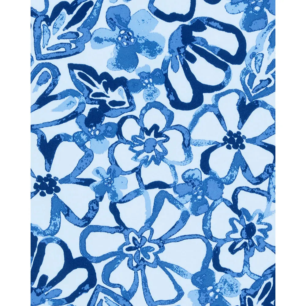 Maillot de bain anti-UV fleuri fille (4-14 ans)