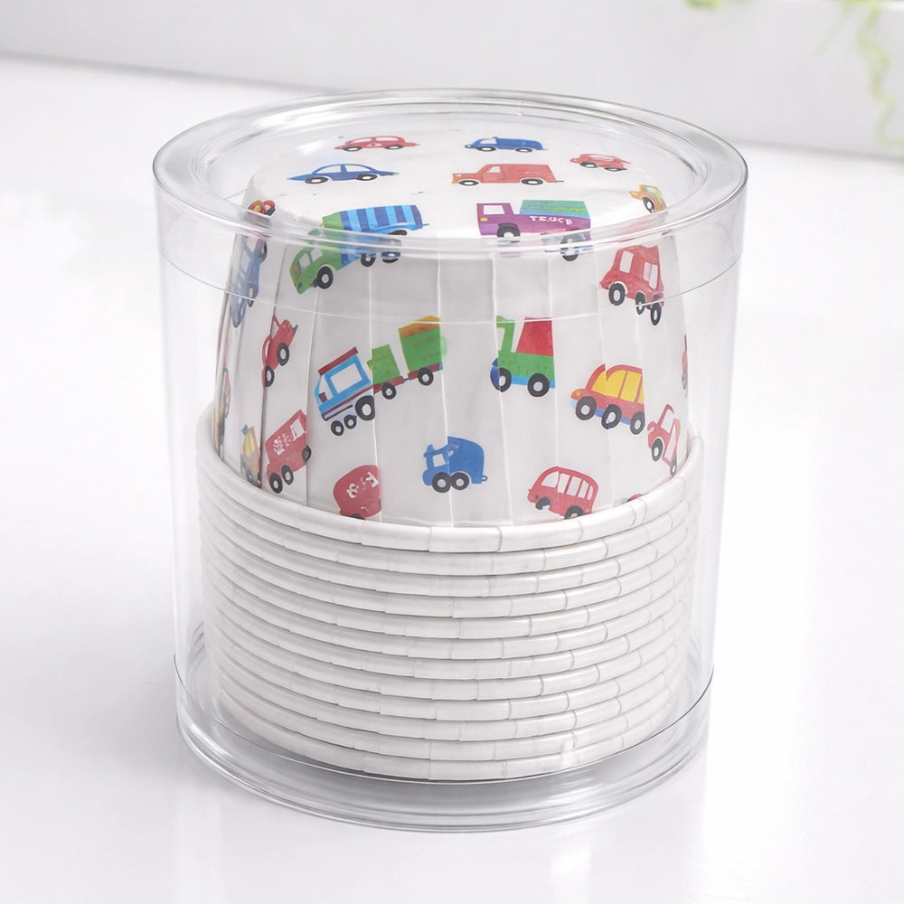Moule en Papier Cupcake x12 - Voitures
