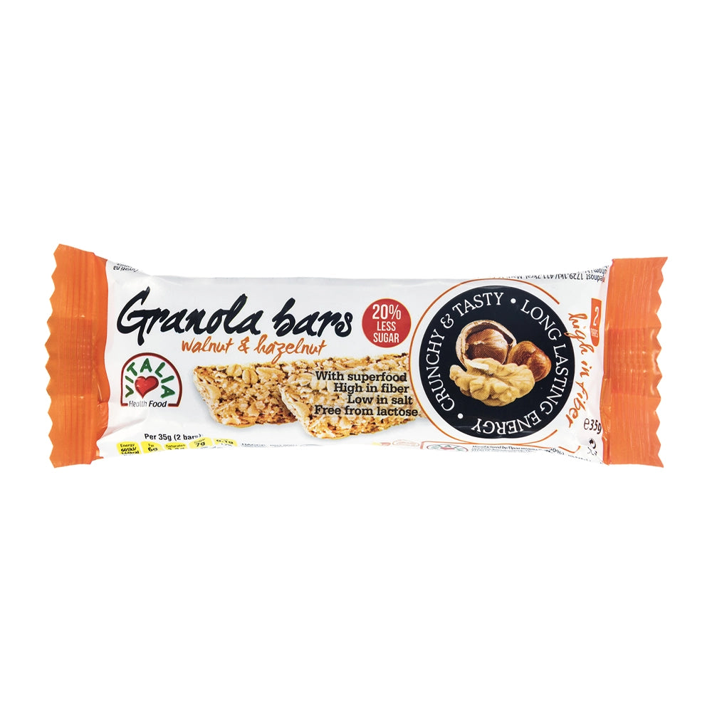 Vitalia Health Food Granola Bar With Walnut & Hazelnut - 35g