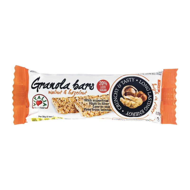 Vitalia Health Food Granola Bar With Walnut & Hazelnut - 35g