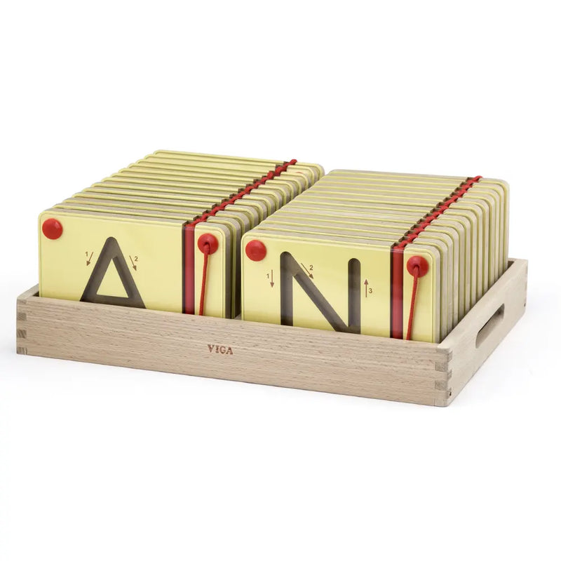 Viga Toys Tableau d’Écriture Magnétique Lettres Majuscules – 3A+